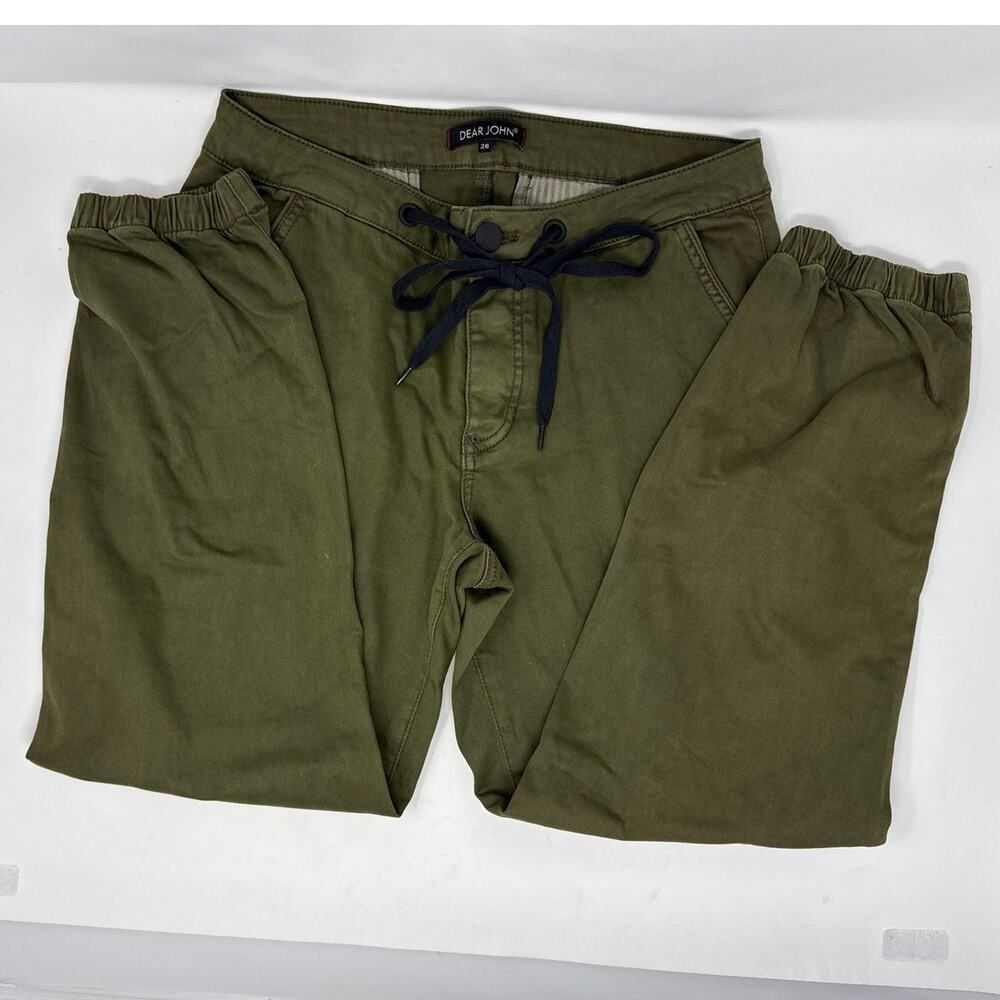 DEAR JOHN DENIM jacey high rise jogger pants in forest night Size EU 26